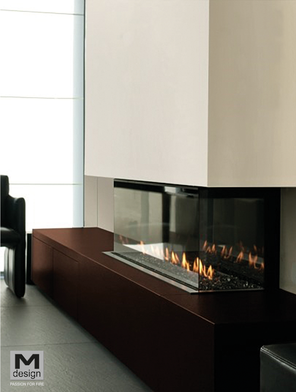 Plynový krb LUNA 1000 DC GAS